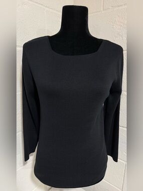 Silk Club Collection Silk Cotton Knit Minimalist Luxury Sweater M